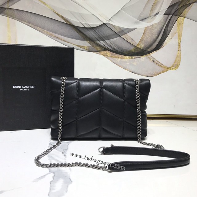 YSL专柜款女包 聖羅蘭經典款絎縫小羊皮迷你號郵差包 YSL肩背斜挎包 602333  jjh1128